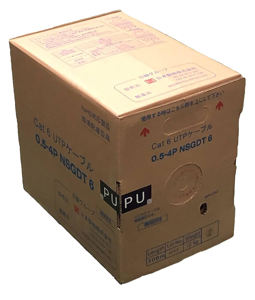 Amazon.co.jp: 日本製線 Cat6 LANケーブル（300m巻き） NSGDT6